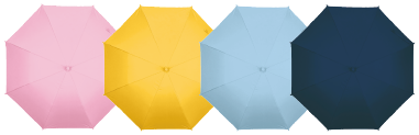 通学用晴雨兼用こども傘のカラー