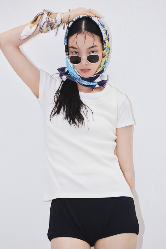 スカーフのアレンジ