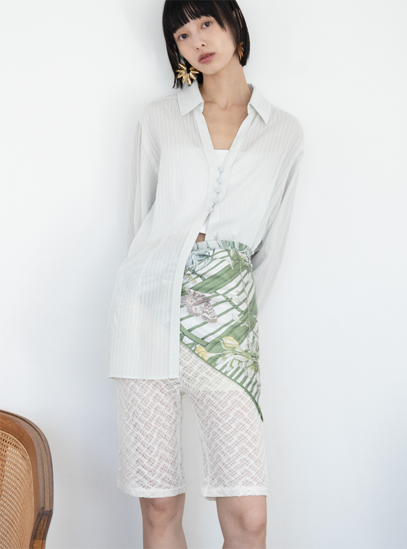 スカーフのアレンジ