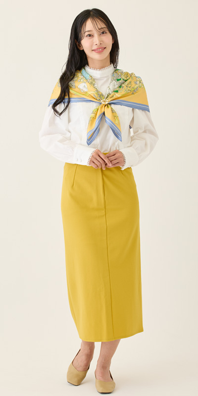 スカーフクリップを使用したスカーフアレンジ